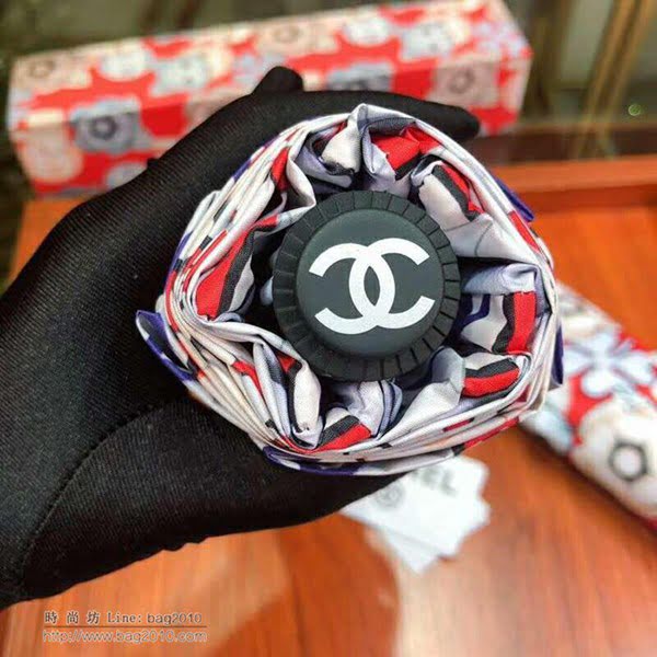 CHANEL香奈兒傘 時尚單品 招財龍貓 春夏新品 驚豔款 最新款山茶花 全自動UV晴雨傘  zm1015